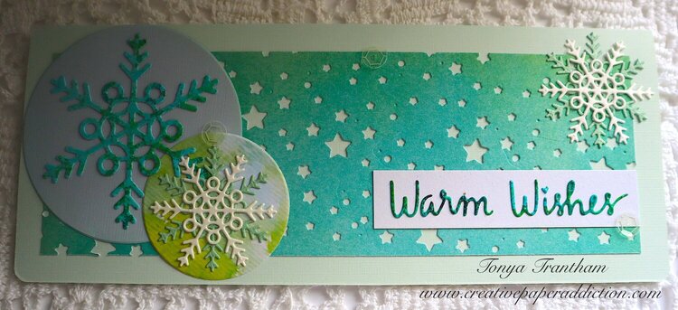 Warm Wishes Slimline Card