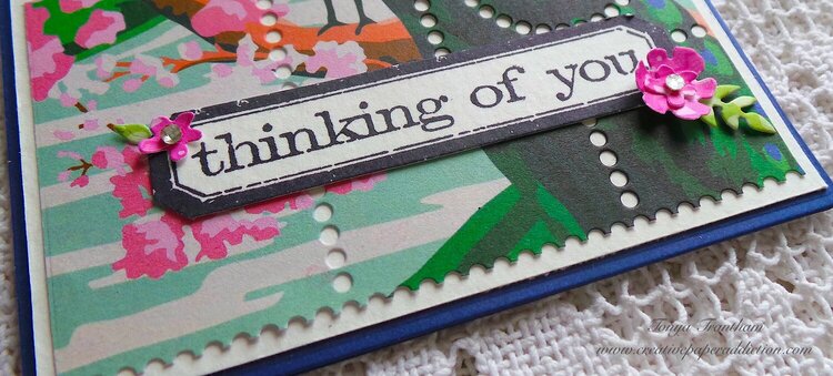 Thinking of You Peacock Card