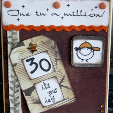 30th Birthday card