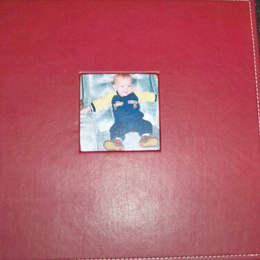 Cover of Logan&#039;s 1 year old scrapbook