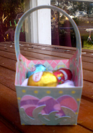 Easter Basket - the inside