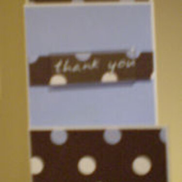 Thank you - 3 level card