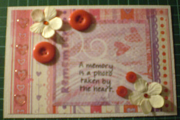 Rememberance card