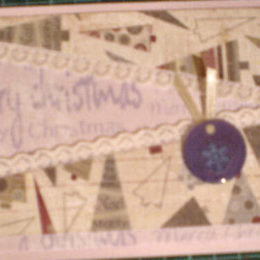 Merry Christmas-snowflake tag