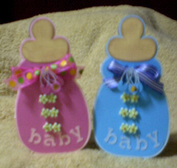 Baby Bottle Shaped Cards