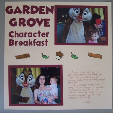 Garden Grove Character Breakfast