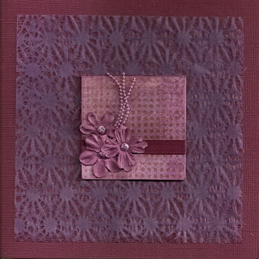 A card in violet