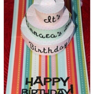 Linnaea&#039;s 2nd Birthday Cake card