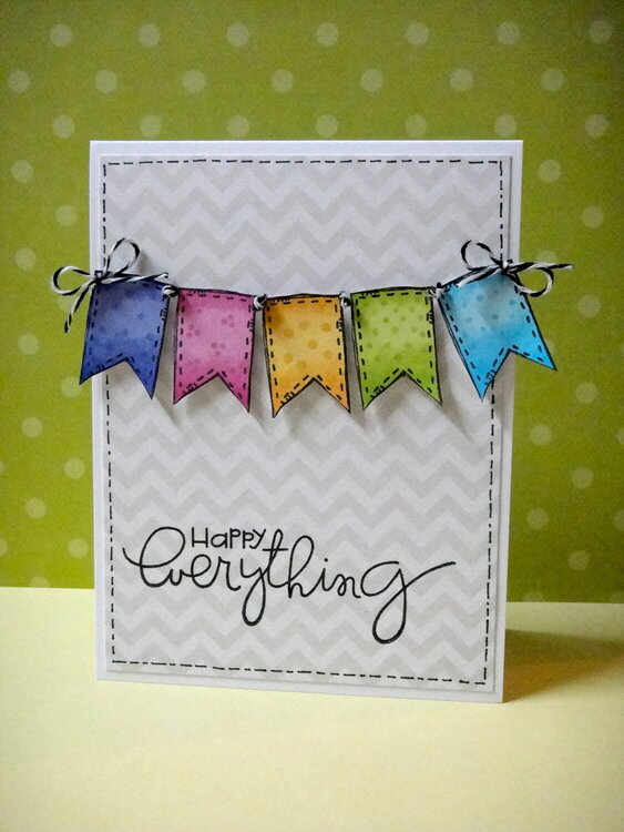 Happy Everything Banner Card