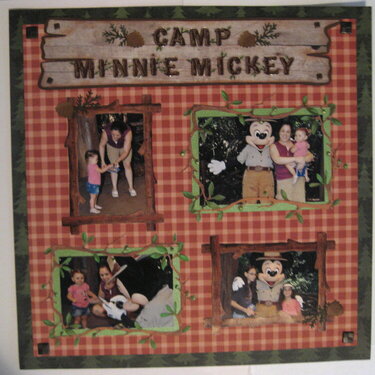 12x12 Camp Minnie Mickey