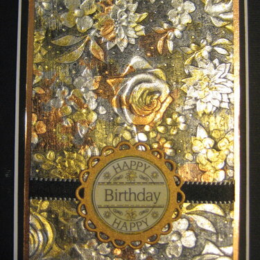 Gilding Flakes Birthday Card