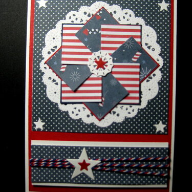 Fourth of July Pinwheel card