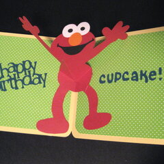 Elmo's Party Birthday Card inside.