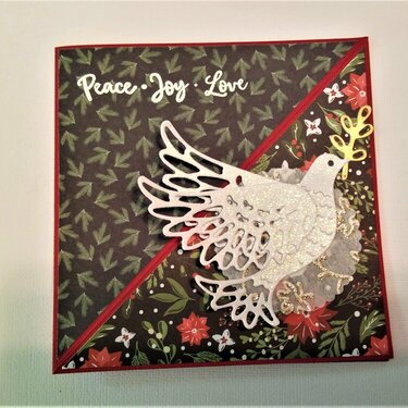 Christmas Dove Easel Card