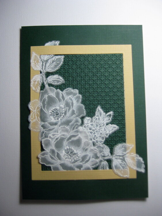 Beautiful Day stamps on Vellum
