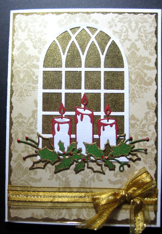 Glowing Candles Christmas Card #1