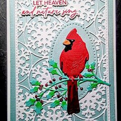 Winter Birds Cardinal Card