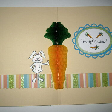 Inside the Easter Honeypop card