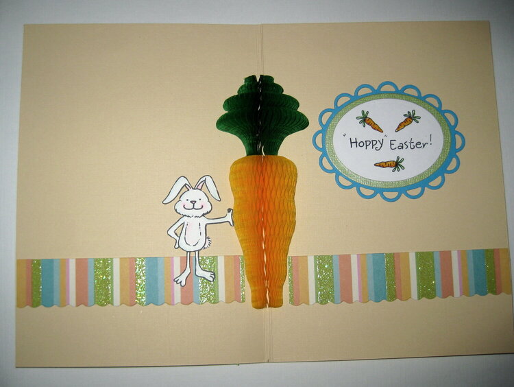 Inside the Easter Honeypop card