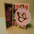 Butterfly Pinwheel Tower Card