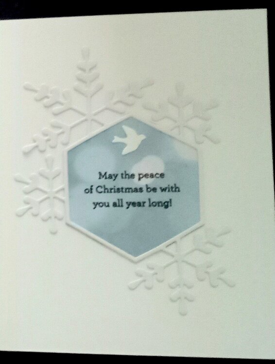 Bokeh Snowflake Card