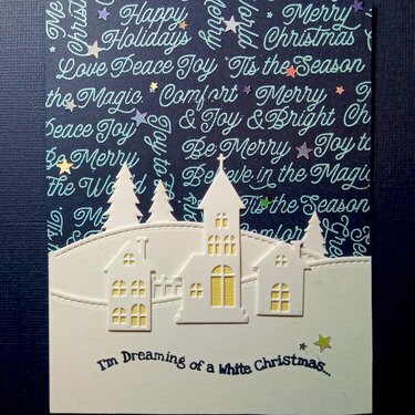 Winter Village Christmas Card