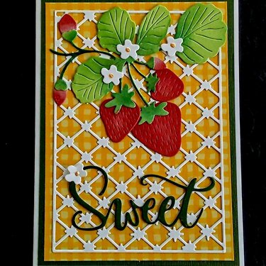 Sweet Strawberries Birthday Card