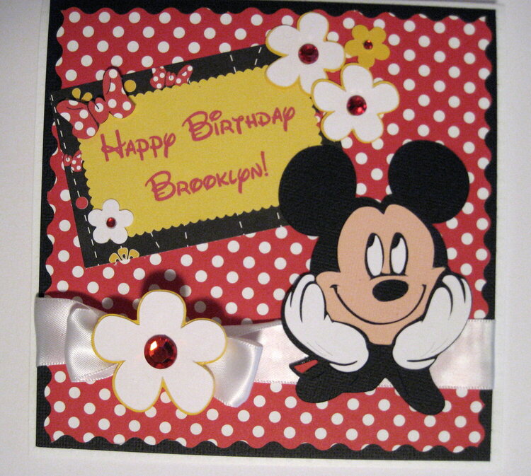 Mickey Mouse Birthday Card