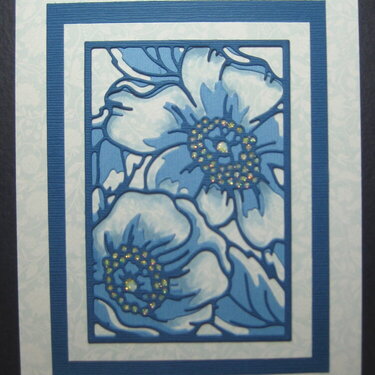 Layered Floral Cover Die Card