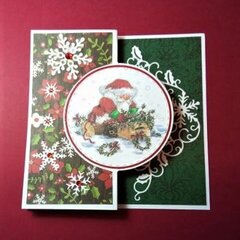 Santa's Gifts, vertical fold card