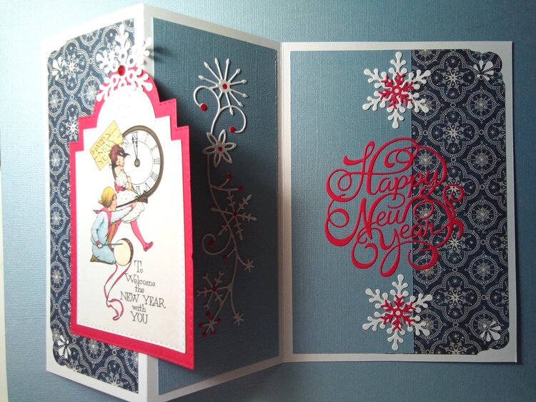 New Years Z-fold Card