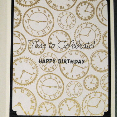 Inside the Time to Celebrate Card