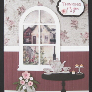 Tea Time widow card