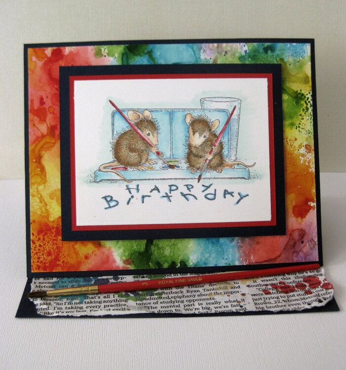 House Mouse watercolor Wishes