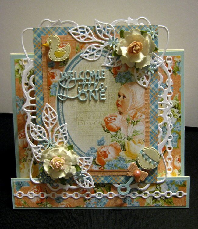 Graphic 45 Baby Card step card