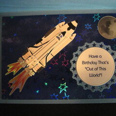 Astronaut Birthday Card