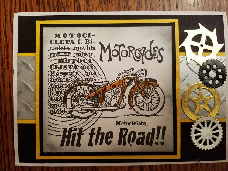 Motorcycle Birthday Card