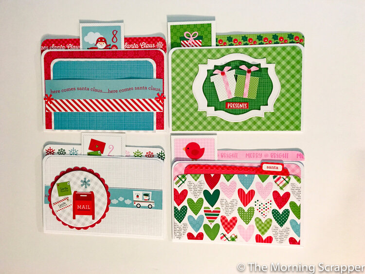 Holiday countdown file folders