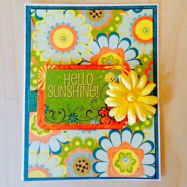 Hello sunshine -thinking of you card