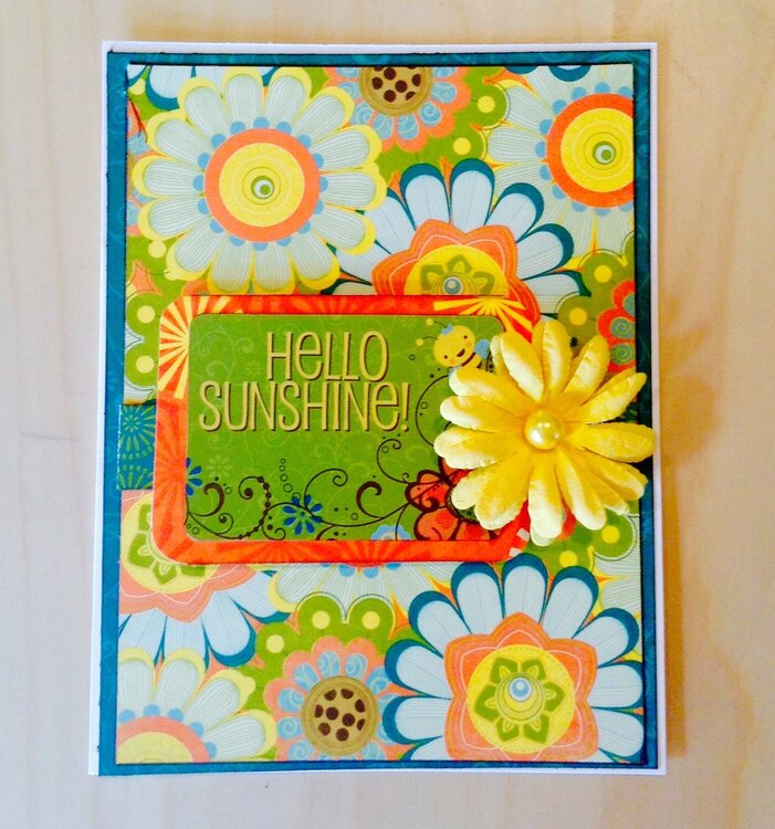 Hello sunshine -thinking of you card