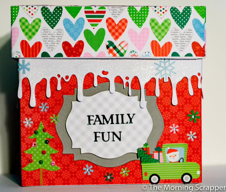 Holiday countdown file folder box.