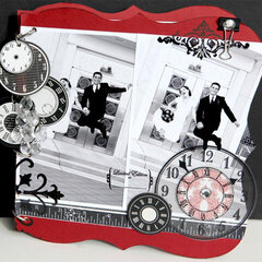 Fun Black/Red/White Wedding Scrapbook