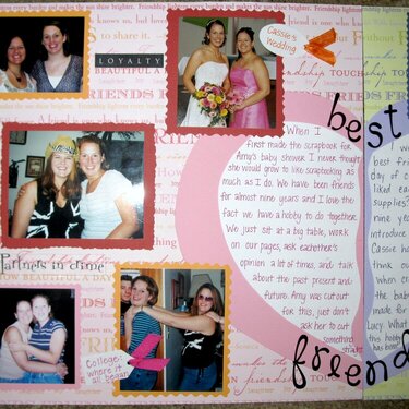 Teach a Friend to Scrapbook Contest Entry: Page One Close-up