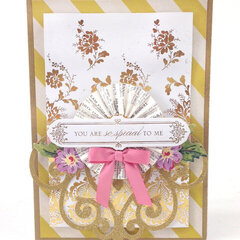 You Are So Special to Me Floral Shimmer Card