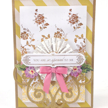You Are So Special to Me Floral Shimmer Card