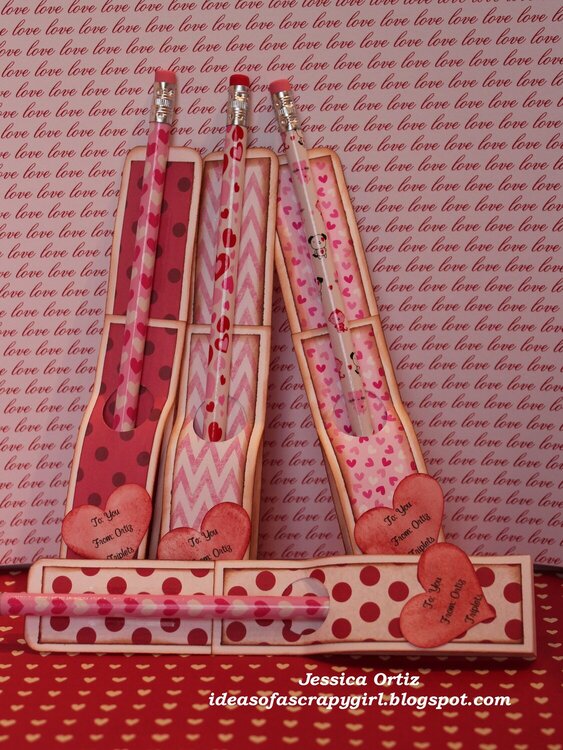 Valentine Pencil holders
