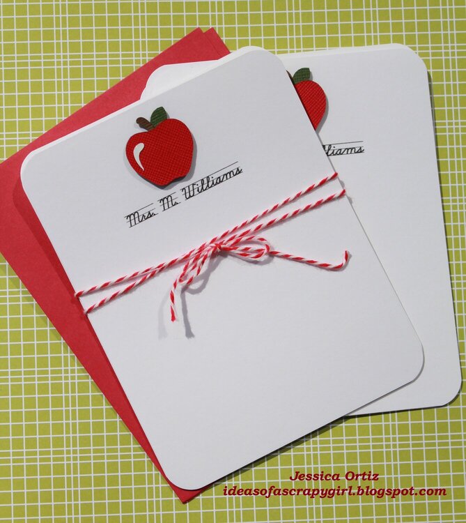 Personalized Thank You Note Card (Teacher)