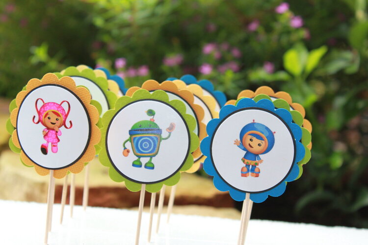 Team Umizoomi Cupcake Toppers