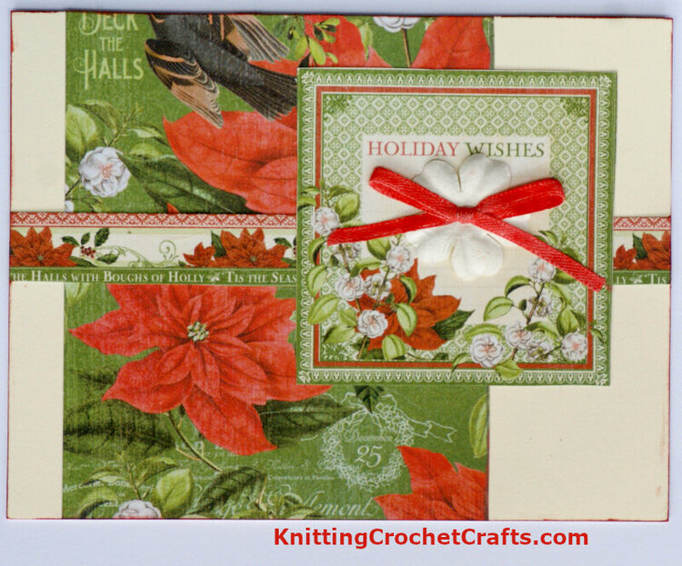 Holiday Wishes Christmas Card Featuring Patterned Papers by Graphic 45