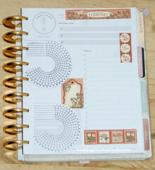 February Planner Layout Featuring Time to Flourish Papers by Graphic 45